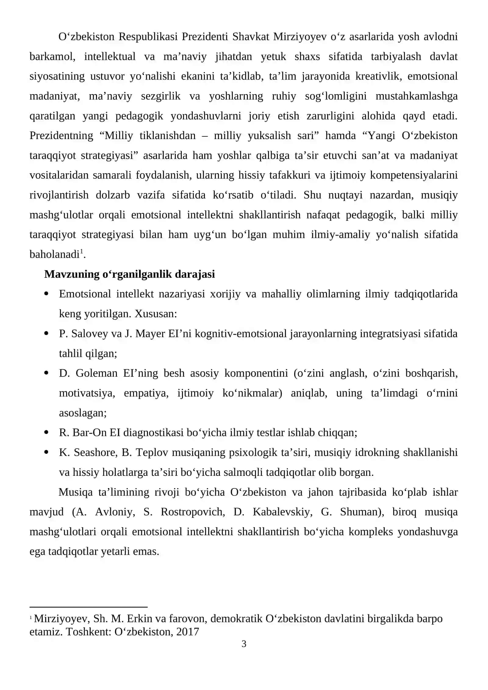 Musiqiy mashg`ulotlar orqali emotsional intellektni shakllantirish. 3