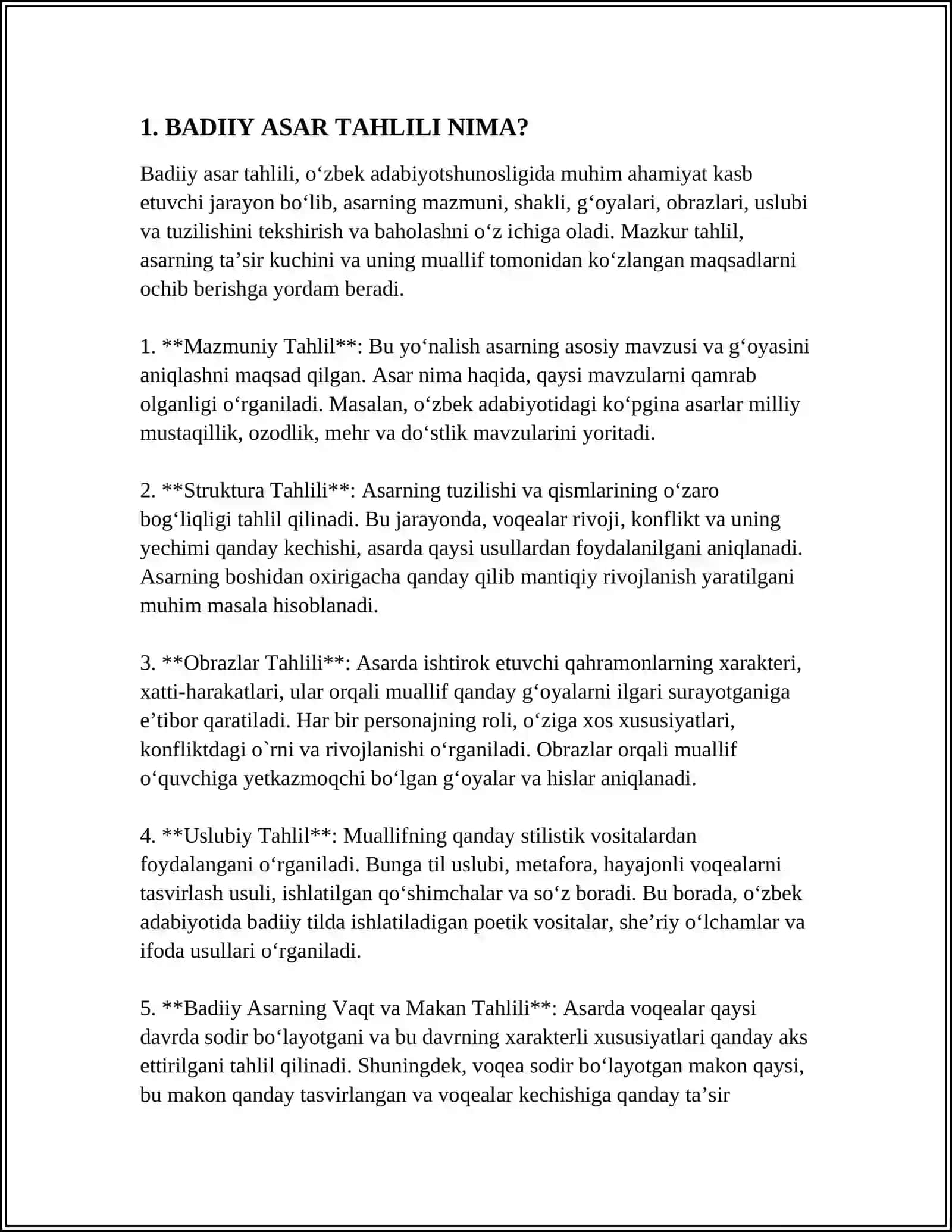 BADIIY ASAR TAHLILIDA PEDAGOGIK TEXNOLOGIYALARDAN FOYDALANISH 3