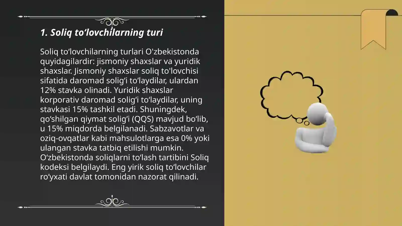 Soliq to'lovchilarning turi 3