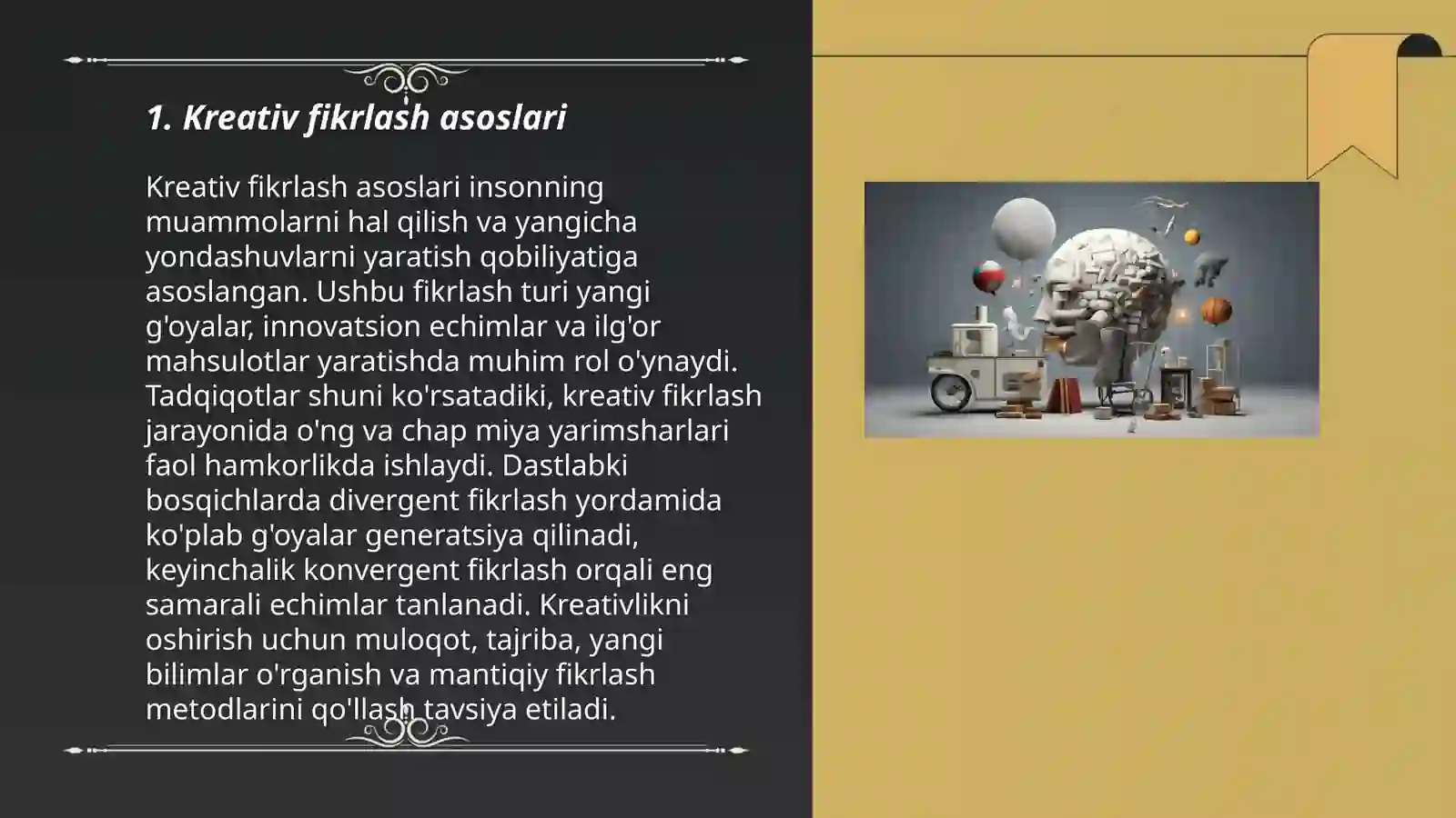 Kreativ fikrlash 3