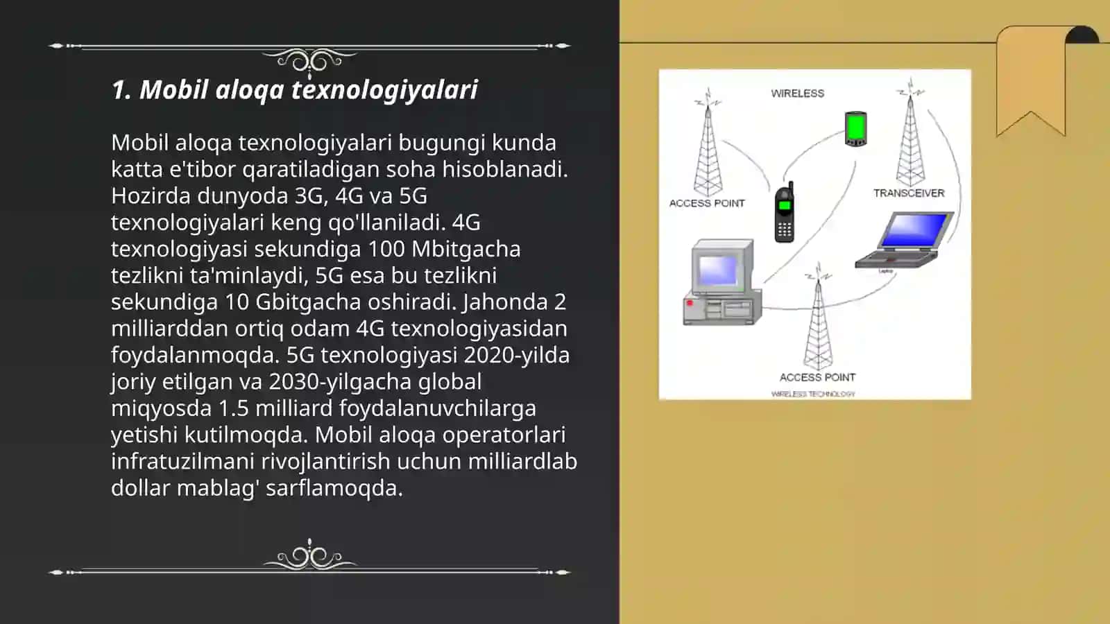 Mobil aloqa texnologiyalari 3