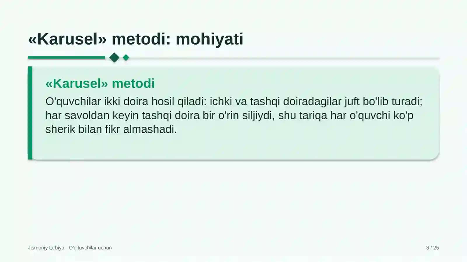 jismoniy tarbiya darslarida karusel metodidan foydalanish 7312 3