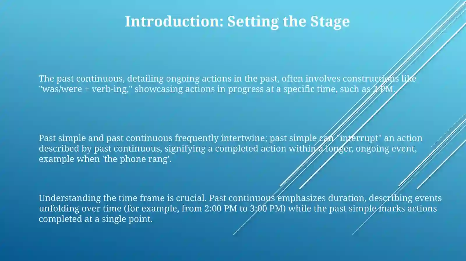 Past continious and past simple 3
