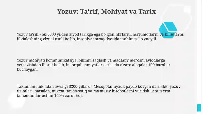 Yozuv vauningturlari 3