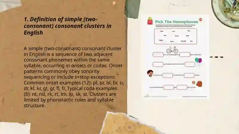 Simple consonant closter 3