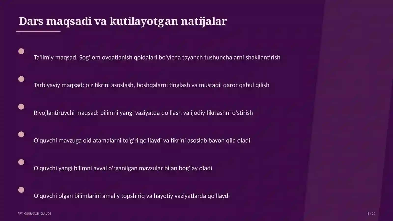 Sog'lom ovqatlanish qoidalari 3