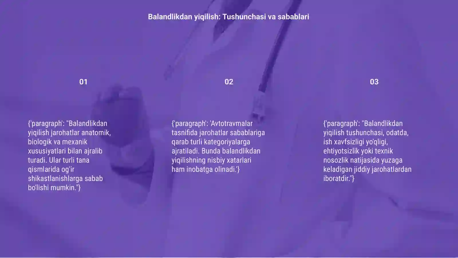 Balandlikdan yiqilish 3