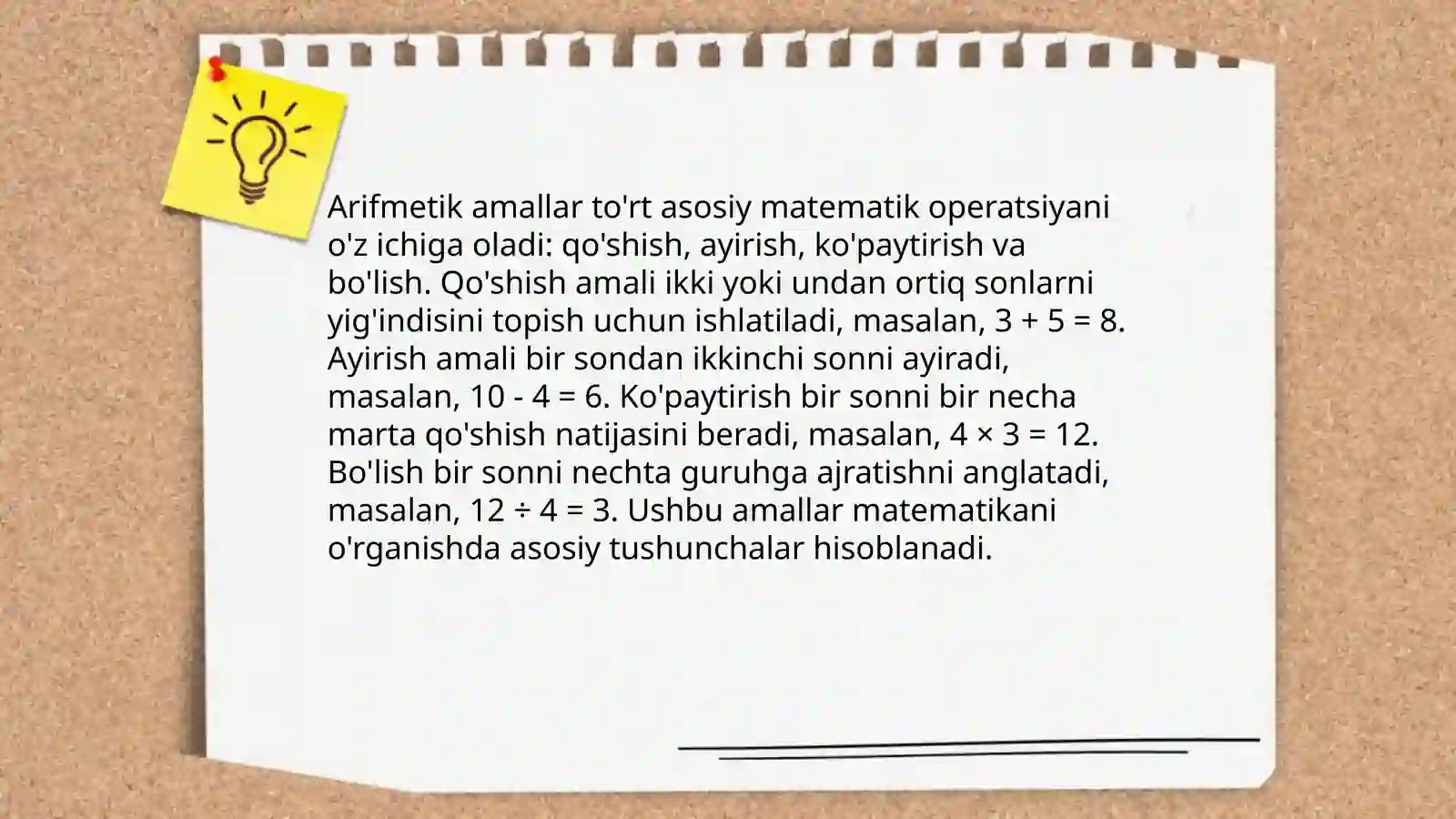 Arifmetik amallar 3