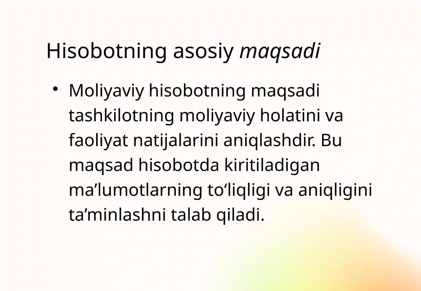 Hisobot Ko‘laminianiqlash 3