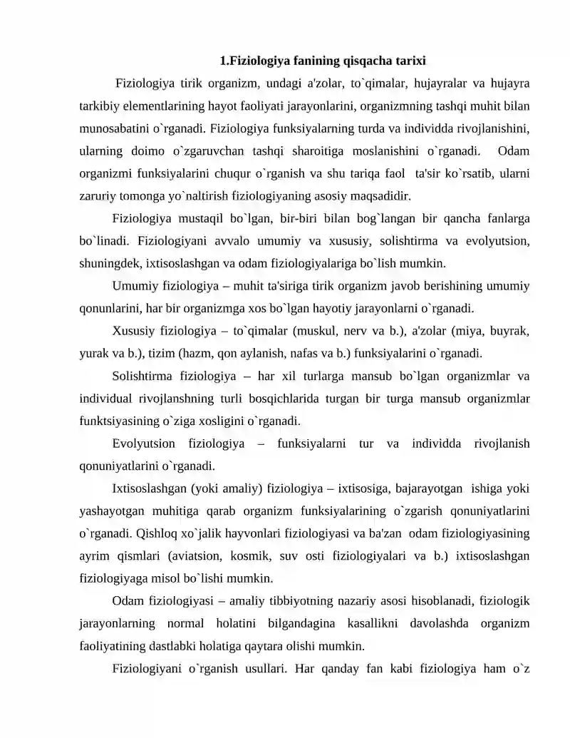 Fiziologiya fanining qisqacha tarixi va rivojlanish bosqichlari 3
