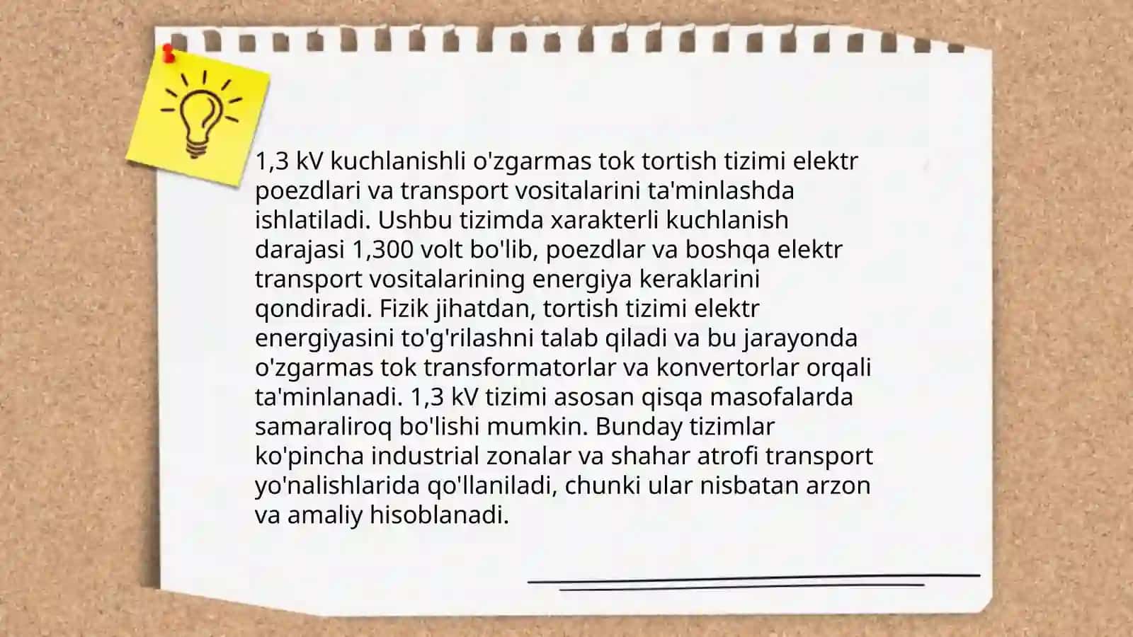 3 kv kuchlanishli o'zgarmas tok tortish elektr ta'minot tizimi 3