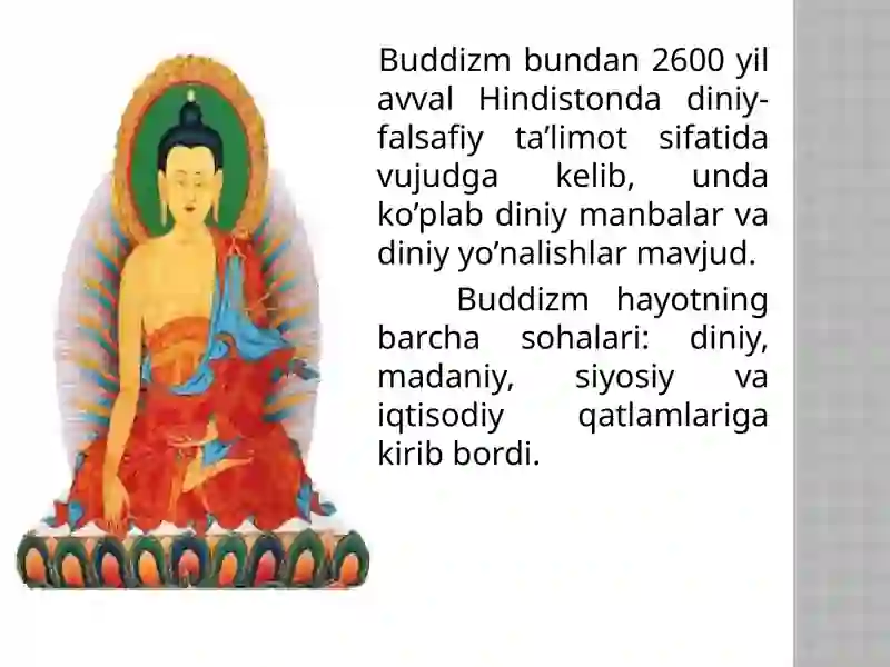 Buddizmningpaydobo’lishi 3