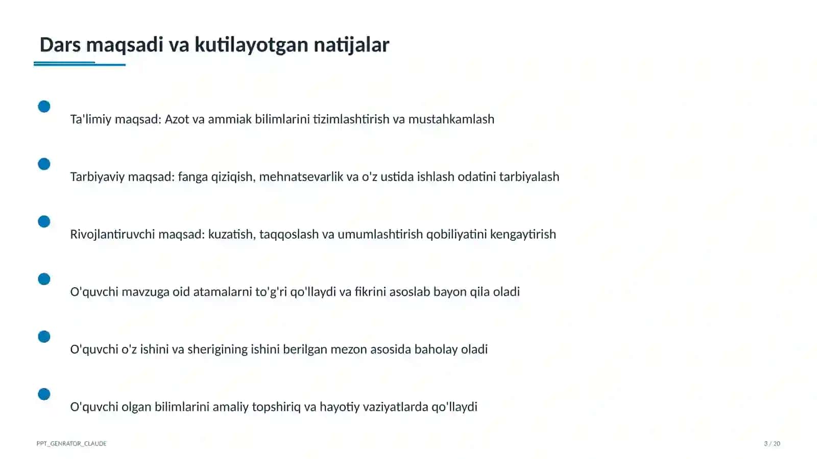 Azot va ammiak (9-sinf) 3