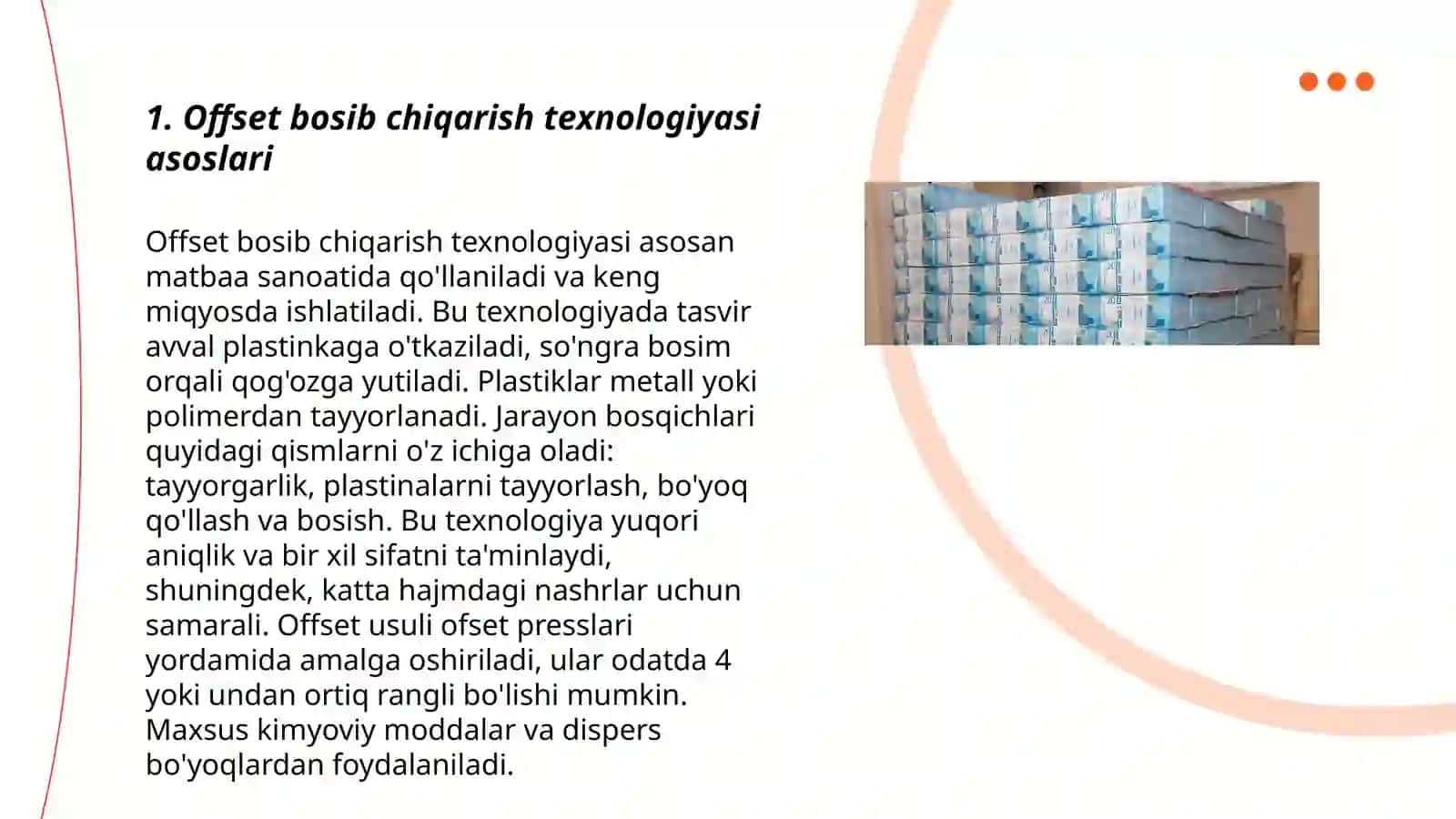 Quvvati sutkasiga 1000 dona bo'lgan gazeta ishlab chiqarish texnologiyasini offset usulida loyixalashtrish 3