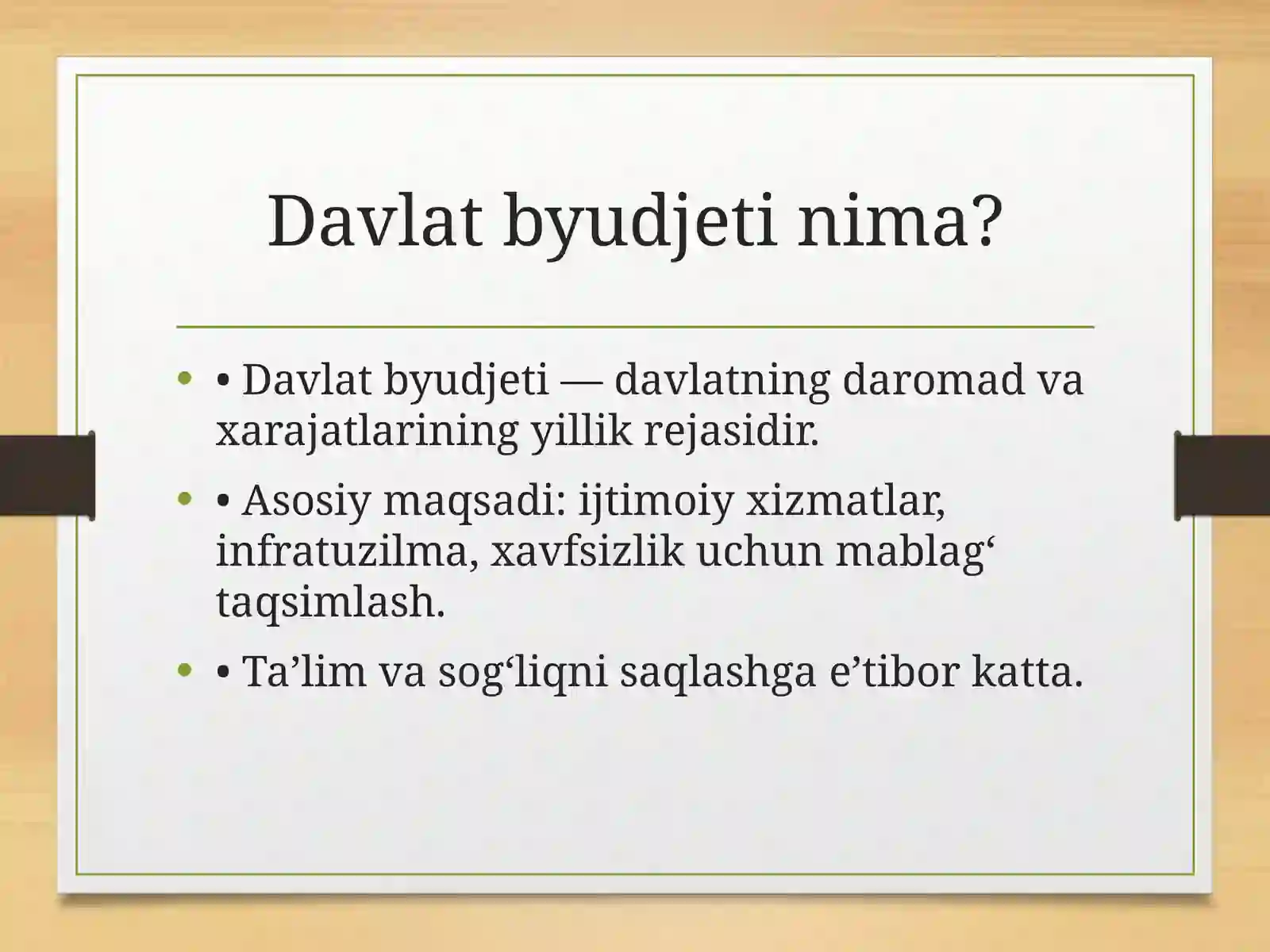 Davlatning byudjet va soliq siyosati 3