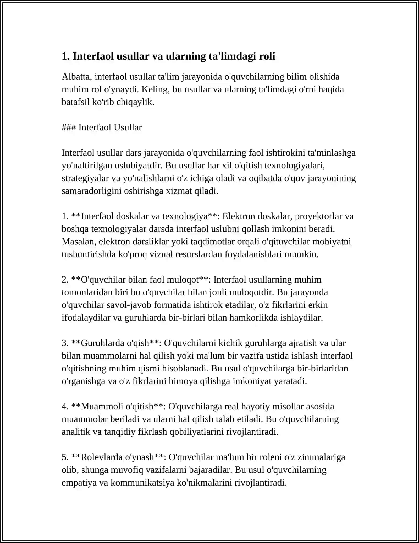 INNAVATSIYA.TEHNALOGIYA DARSLARIDA INTERFAOL USULLARINING QÒLLANILISHI 3