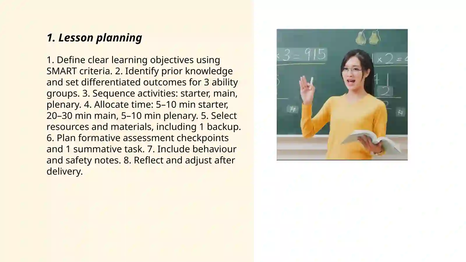 Teacher's job 3