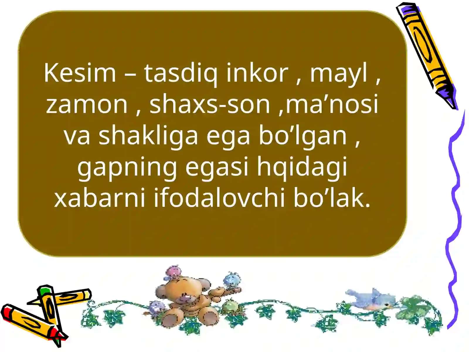 Sodda va murakkab kesim 3