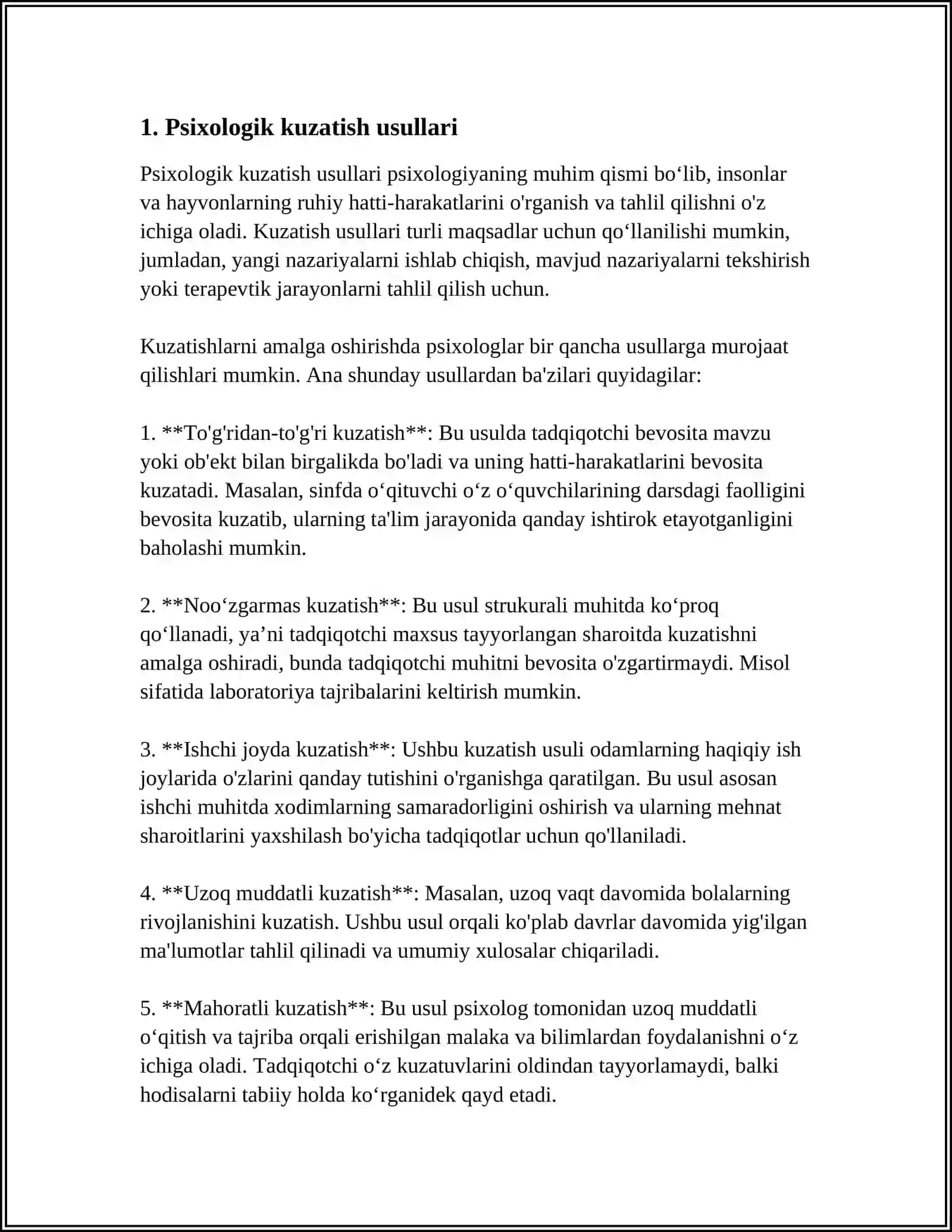 PSIXOLOGIYANING TADQIQOT METODLARI 3