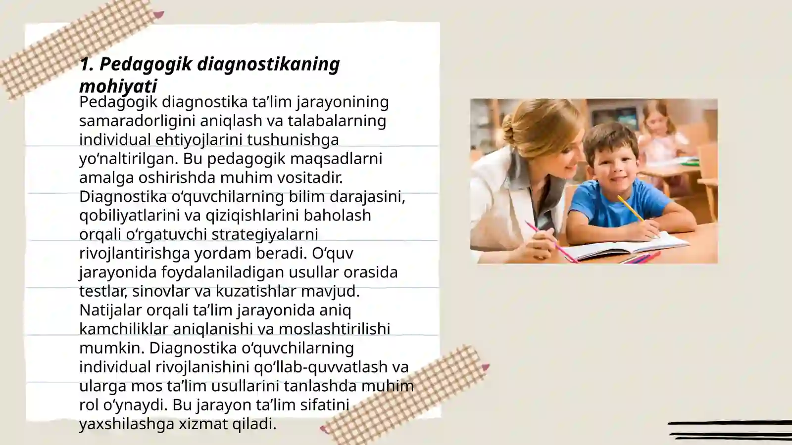 Pedagogik diagnostika 3