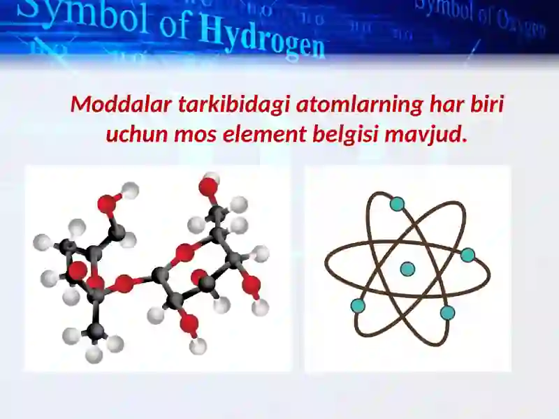 Kimyoviy formula va undan kelib chiqadigan xulosalar 3