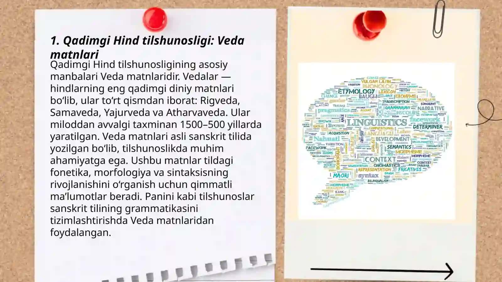 Qadimgi Hind tilshunosligi: Veda matnlari 3