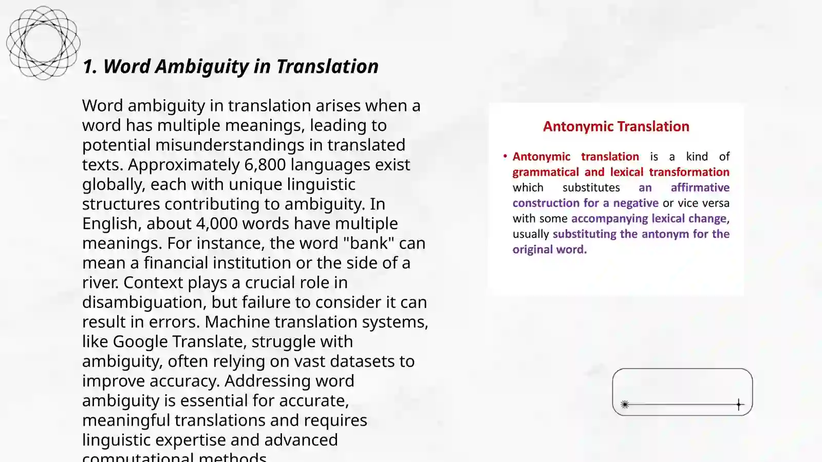 Lexical problems of translation 3