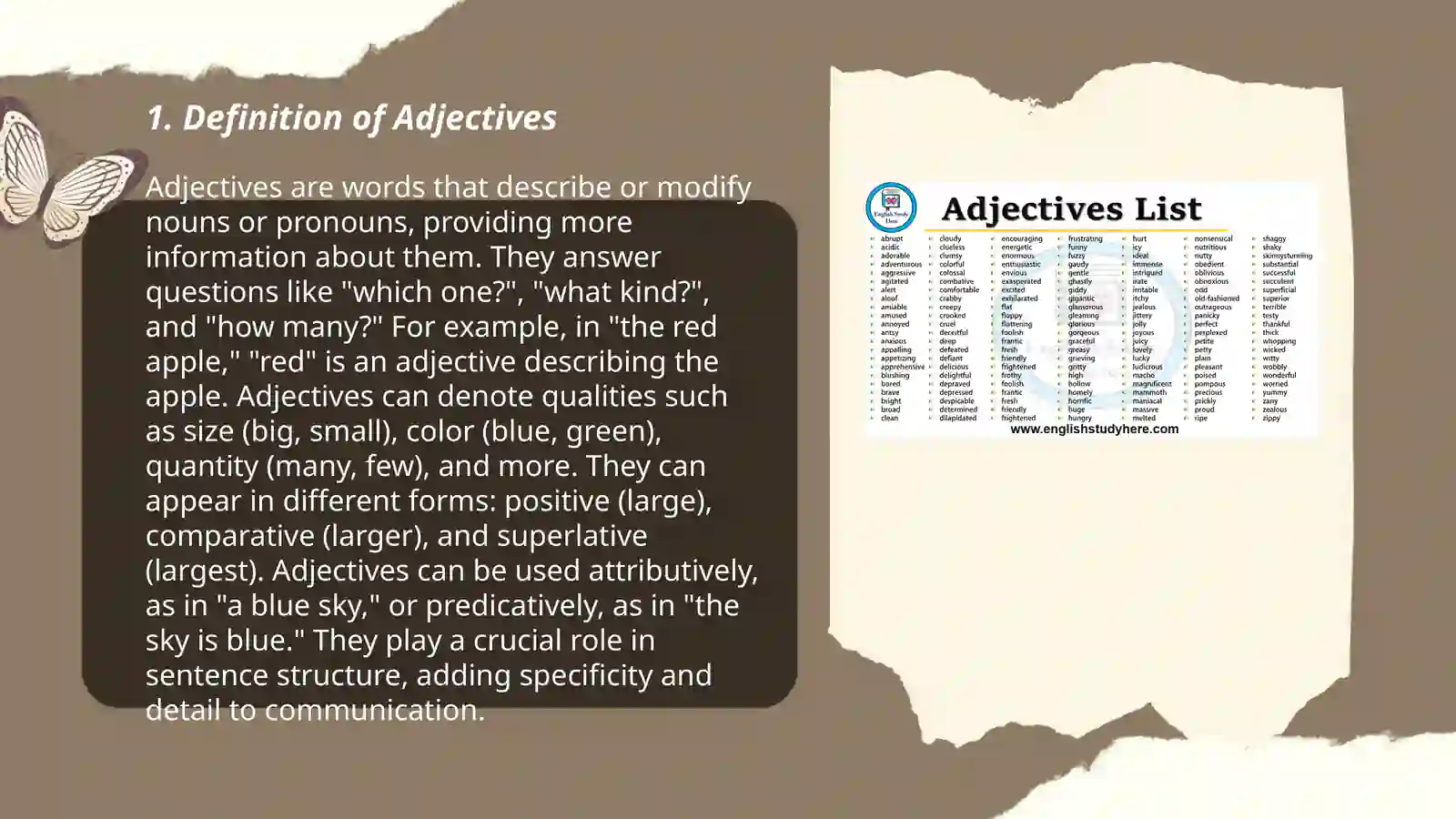Adjectives 3