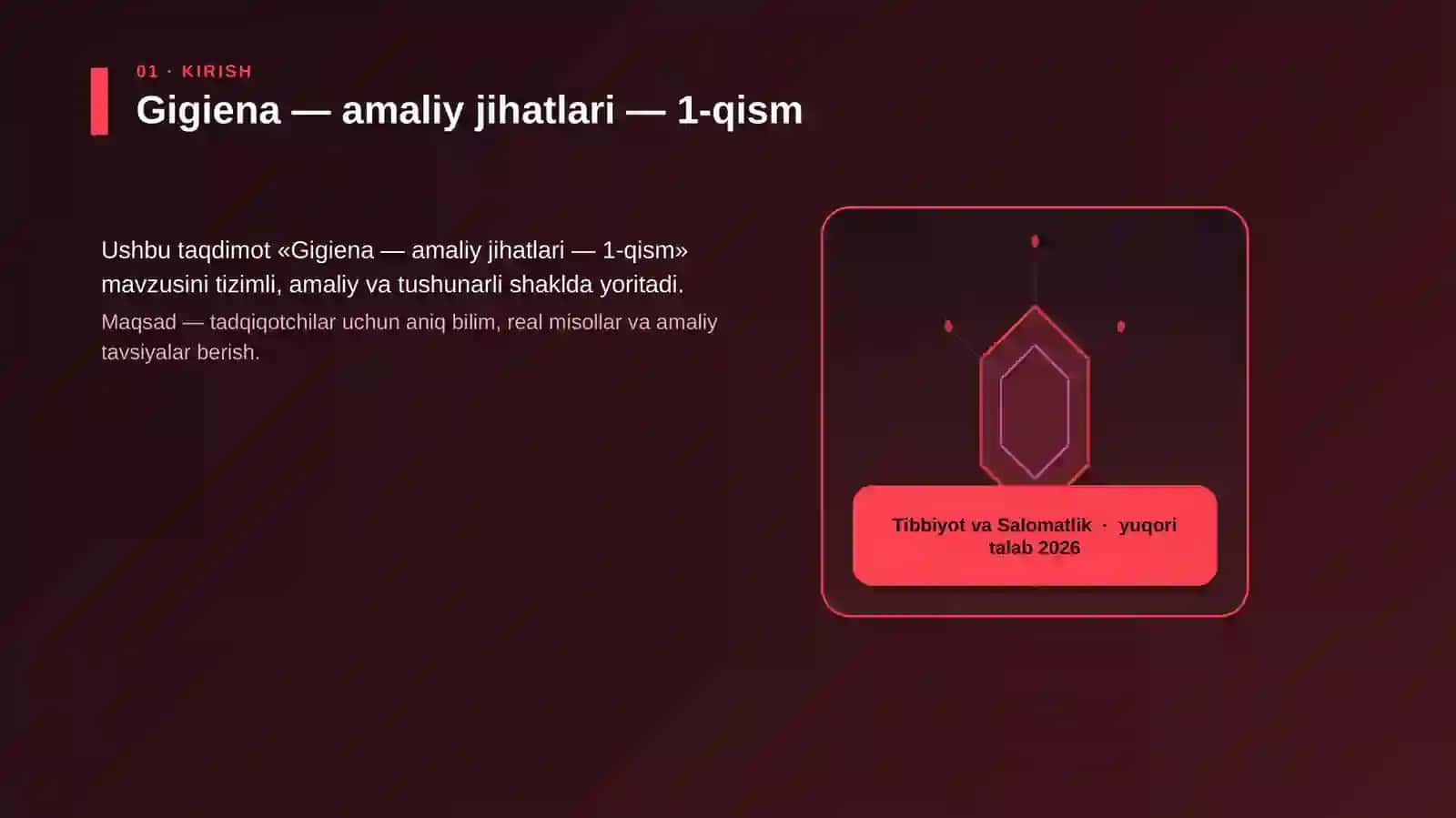 Gigiena — amaliy jihatlari — 1-qism 3
