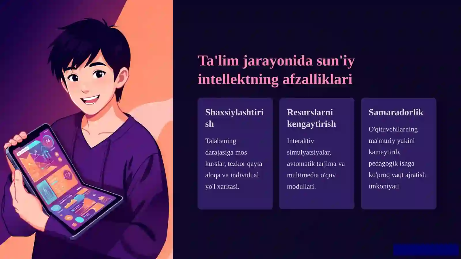 Ta'limda sun'iy intellekt: Muammolar va istiqbollar 3