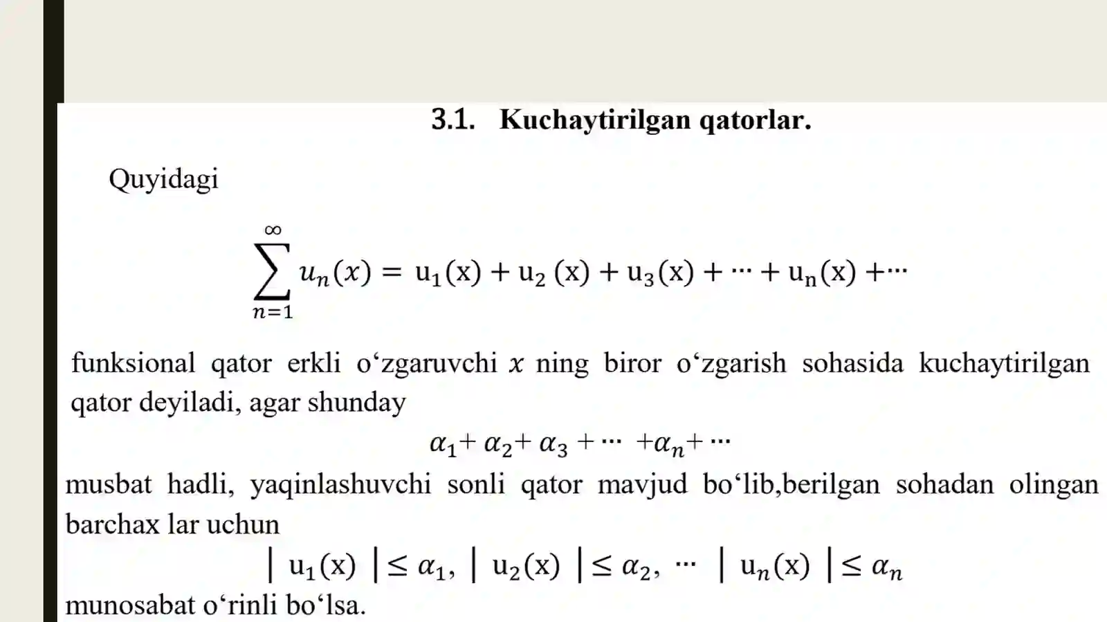 FUNKSIONAL QATORLAR 3