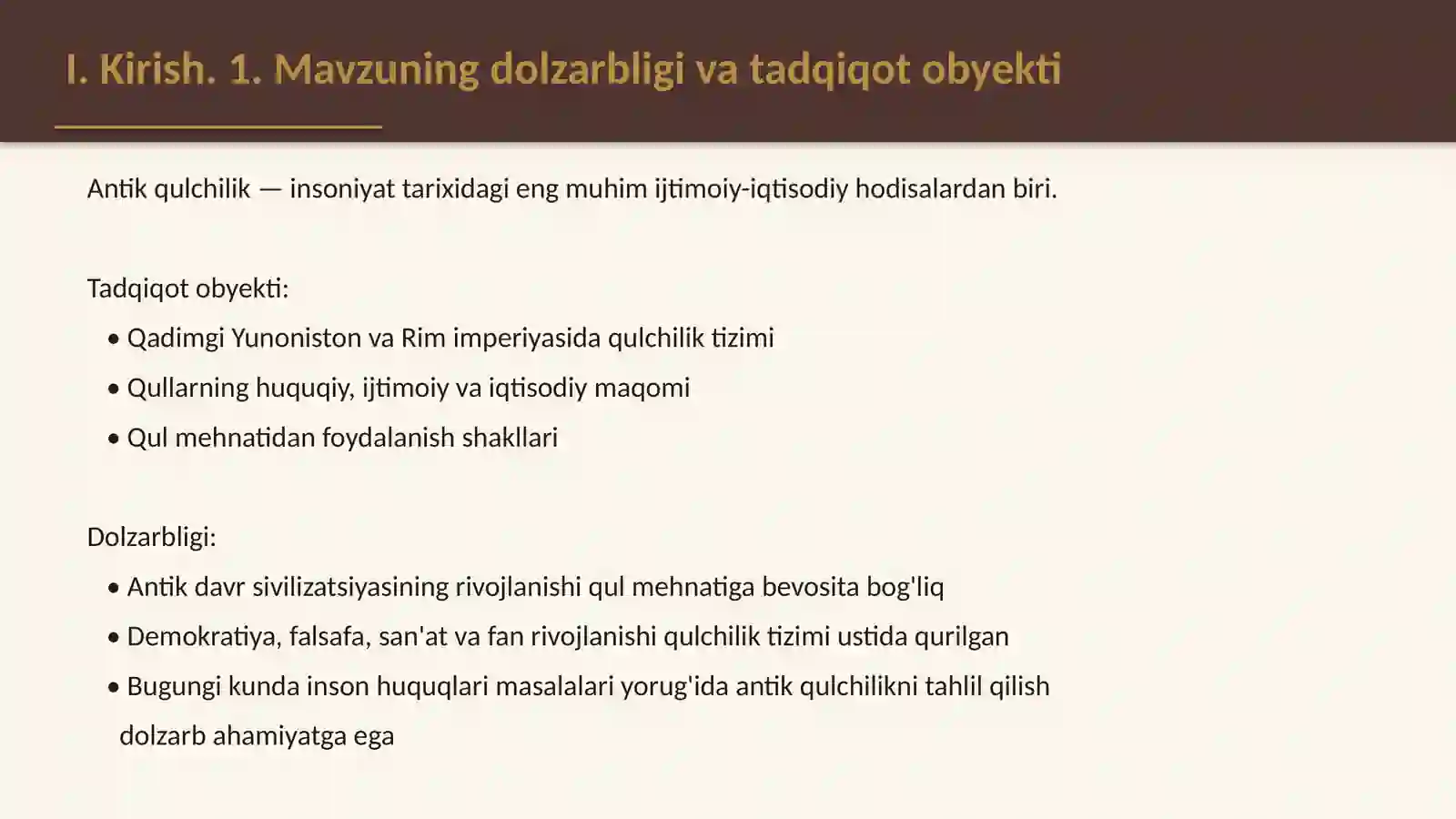 Antik qulchilik va uning o'ziga xos xususiyatlari 3