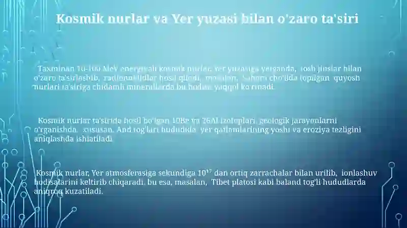 Kosmogenik relyef shakllari 3