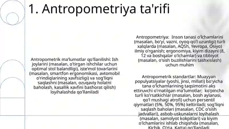 Antropometrik standartlar 3