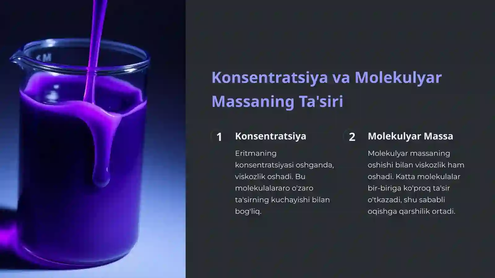 Yuqori Molekulyar Birikmalar Eritmalarining Xo'ssalari va Qonning Reologik Xo'ssalari 3