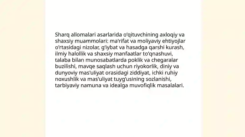 Munavvarning rivojlanish psixologiyasi Fanidan Mustaqil Ishi 3
