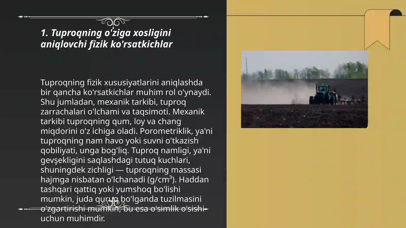 Tuproqning fizik va mexanik xossalari 3