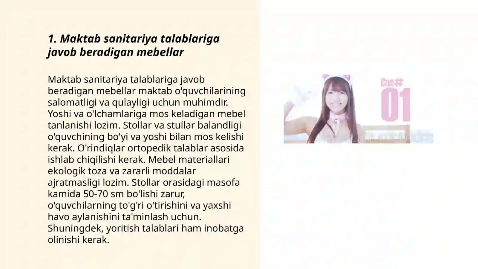 Maktab sanitariya talablariga javob beradigan mebellar 3