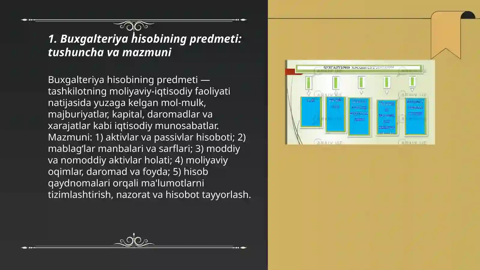 Buxgalteriya hisobining predmeti va metodi 3