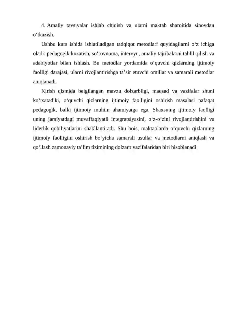 Umumta'lim maktablari o'quvchi qizlarining ijtimoiy faolligini oshirish usullari va metodlari 3