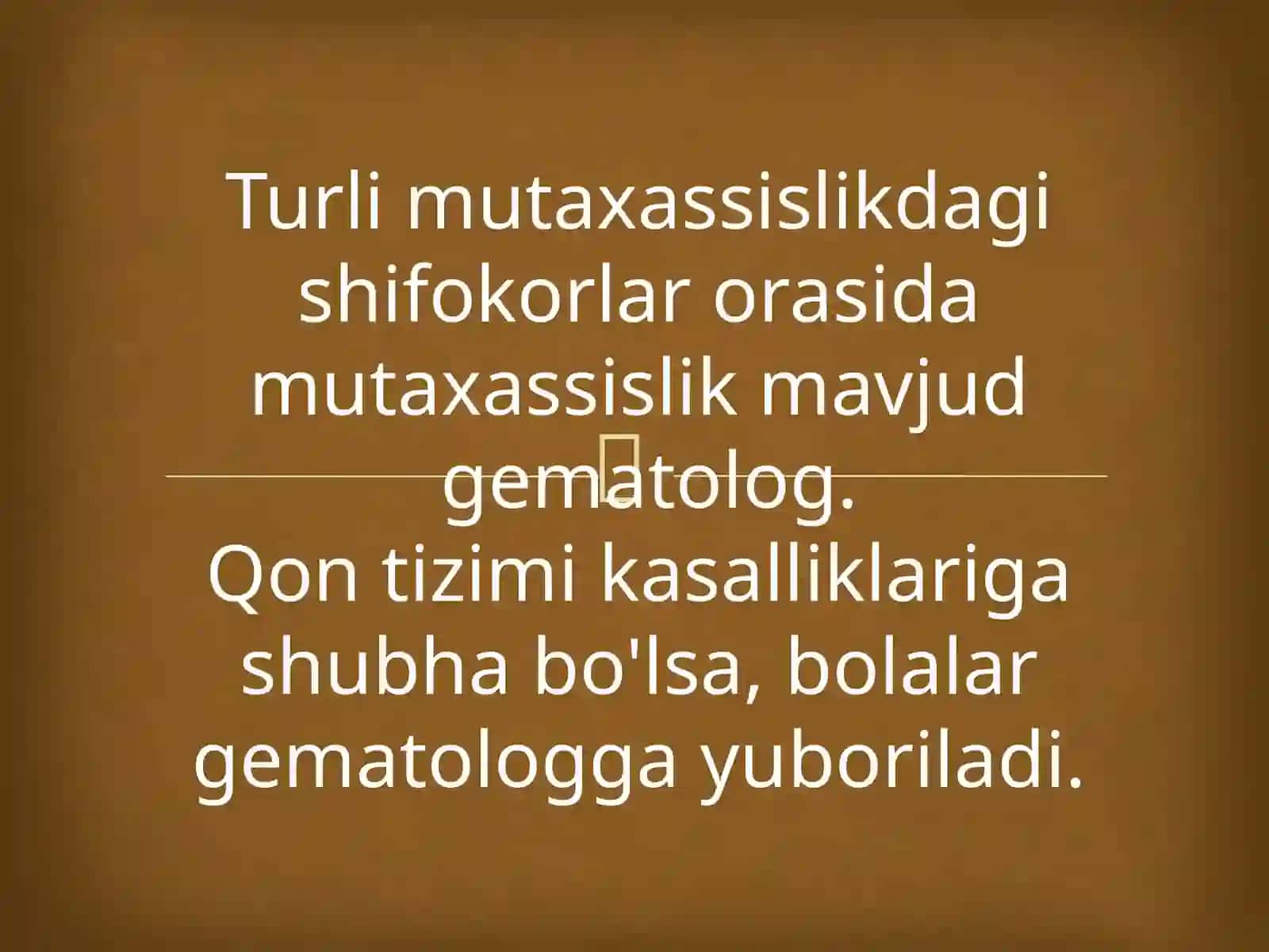 Qon kasalliklari. Eritrotsitlar patologiyalari, leykotsitlar patologiyalari. 3