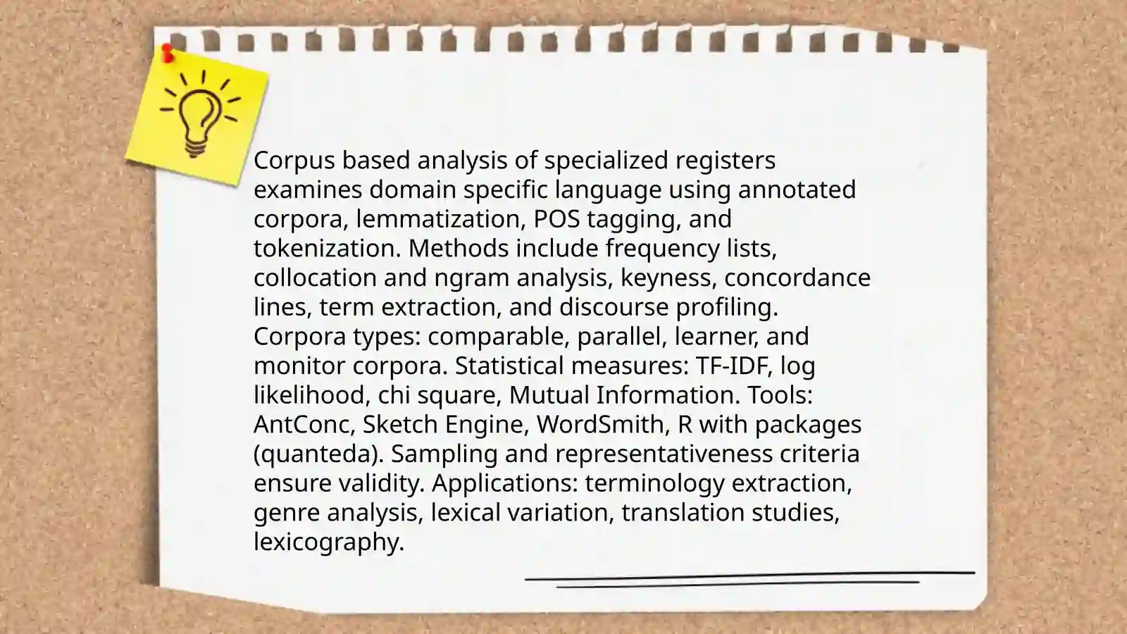 Specialized linguistic methods 3