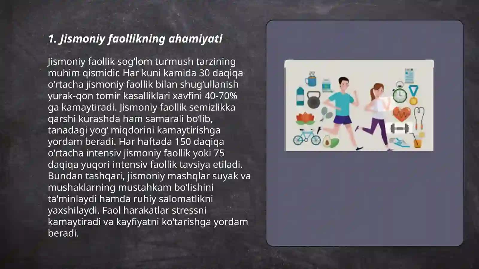 Jismoniy faollikning ahamiyati 3