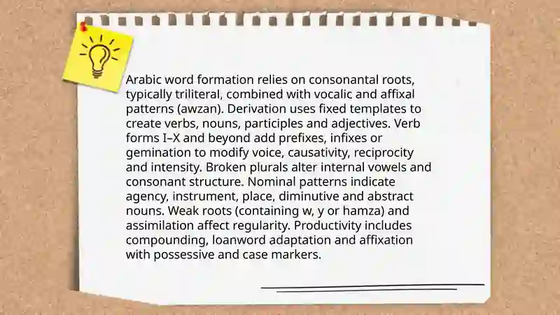 Arab tilida so'z yasash jarayoni 3
