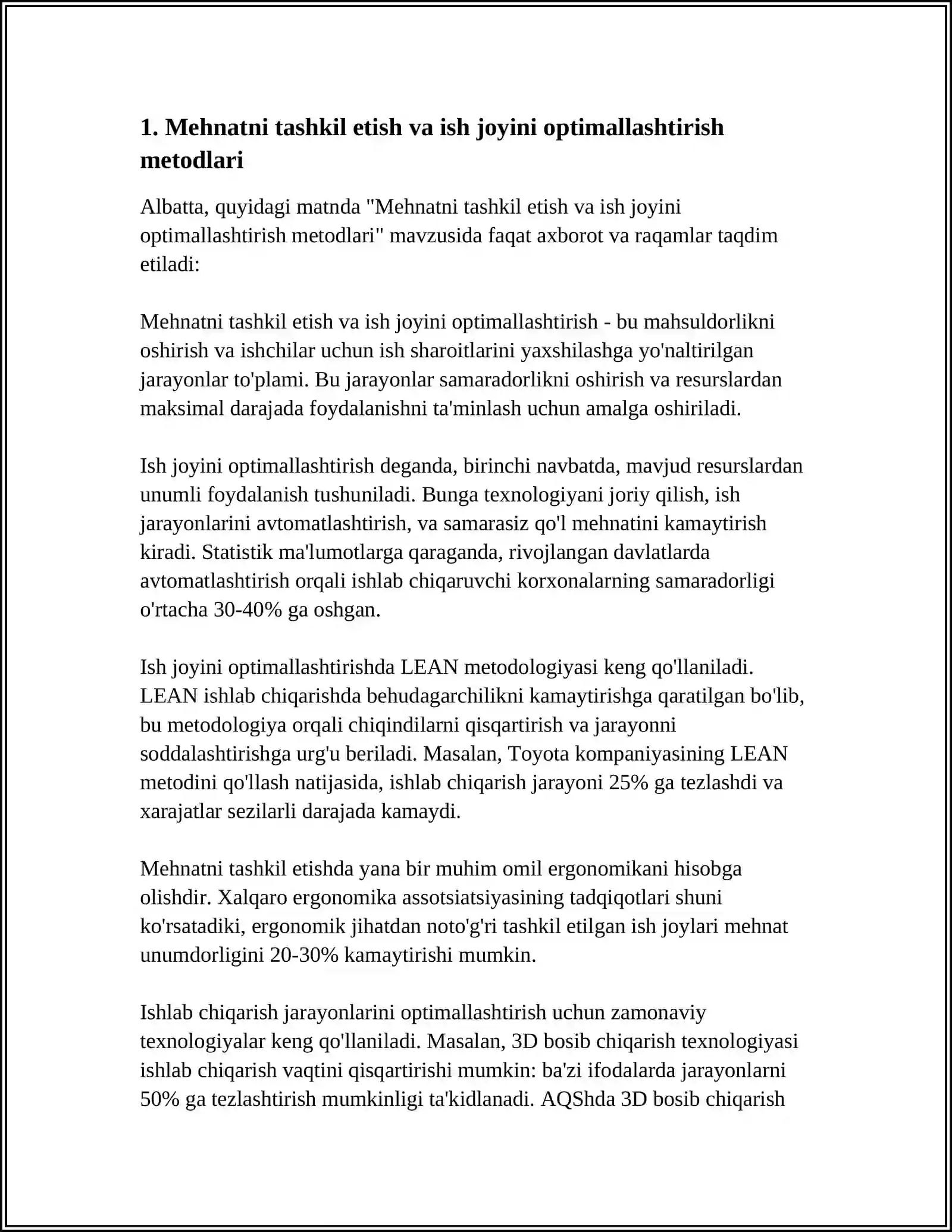 ICHKI TRANSPORT TIZIMLARIDA MEHNAT UNUMDORLIGINI OSHIRISH YOʻLLARI 3