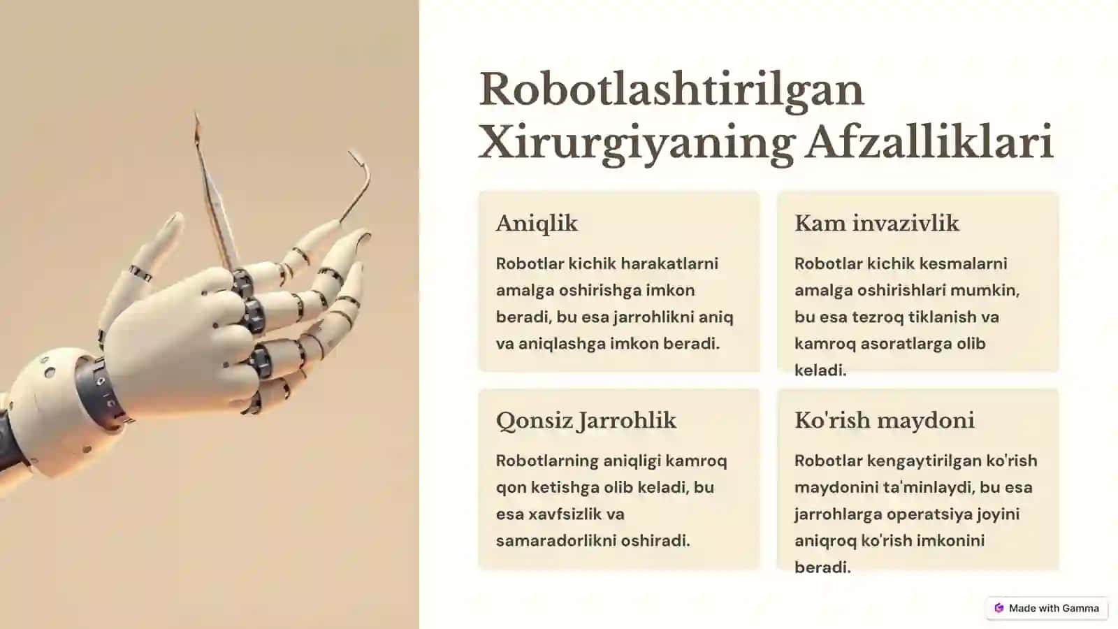 Robotlashtirilgan Xirurgiya: Endovaskulyar Operatsiyalar 3