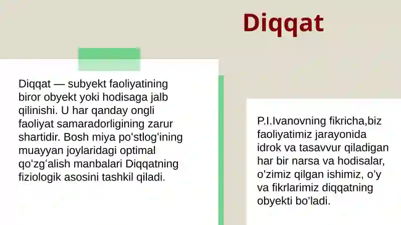 Diqqatning turlari 3