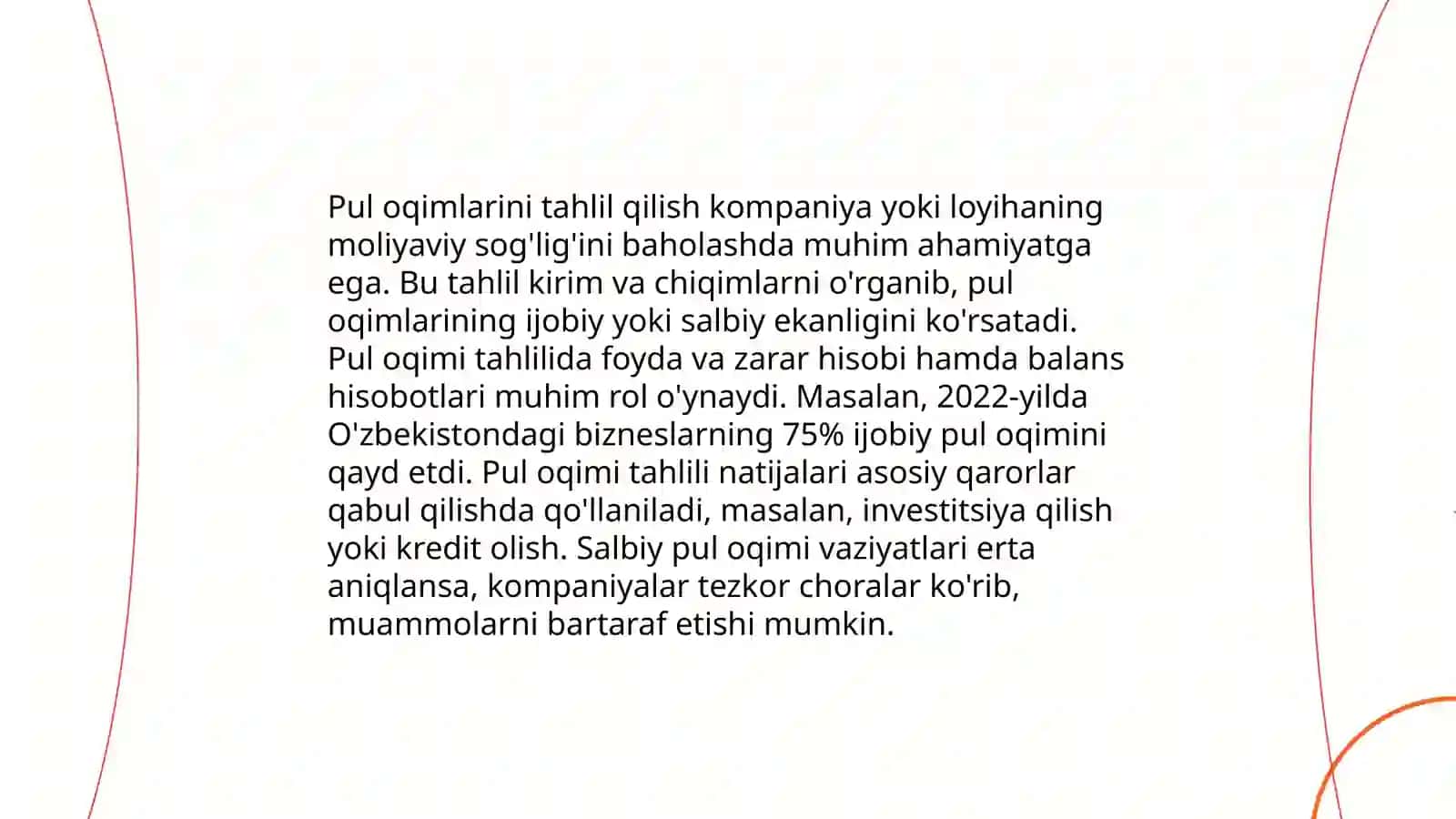 Pul oqimlarini tahlil qilish 3