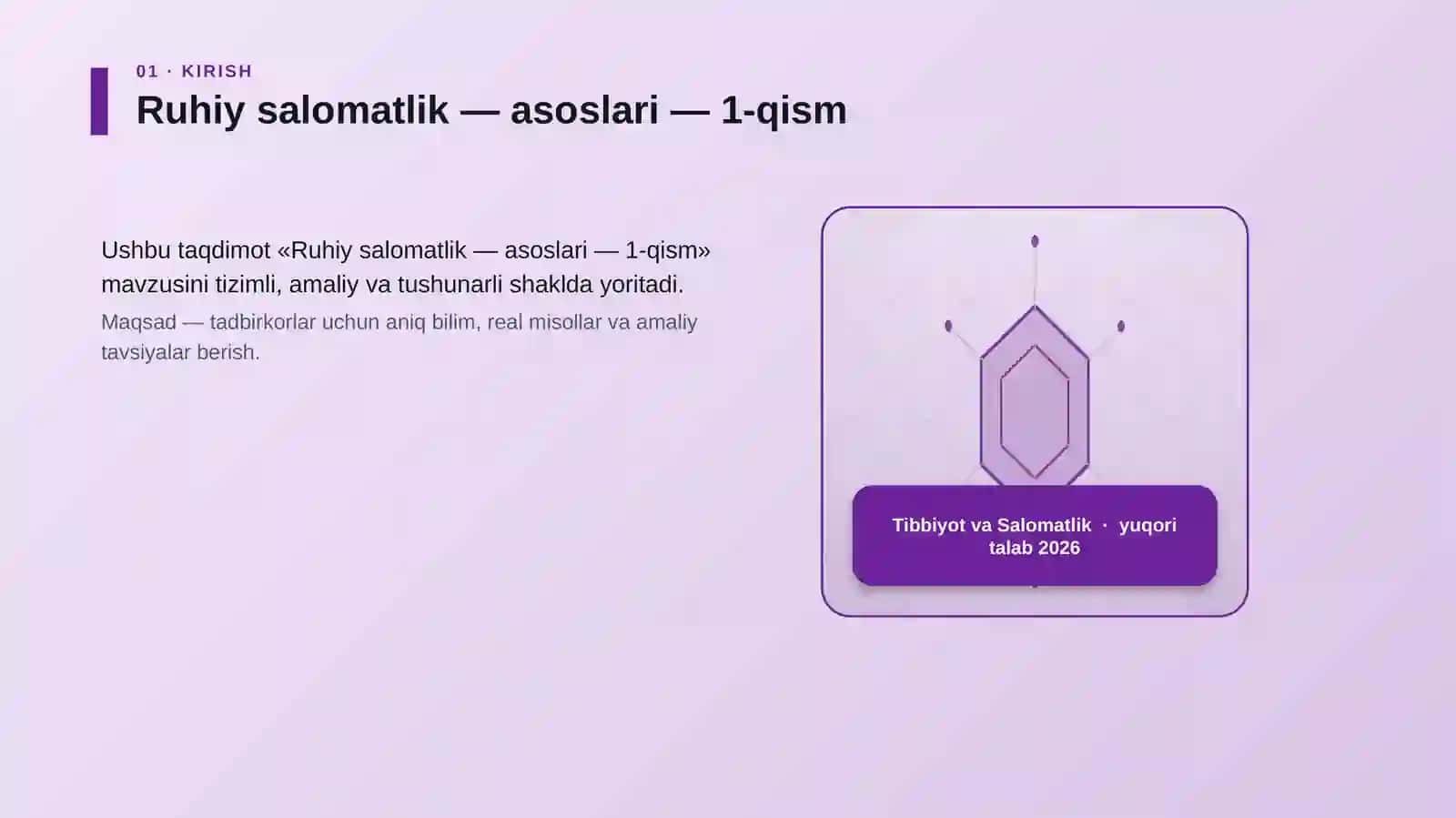 Ruhiy salomatlik — asoslari — 1-qism 3