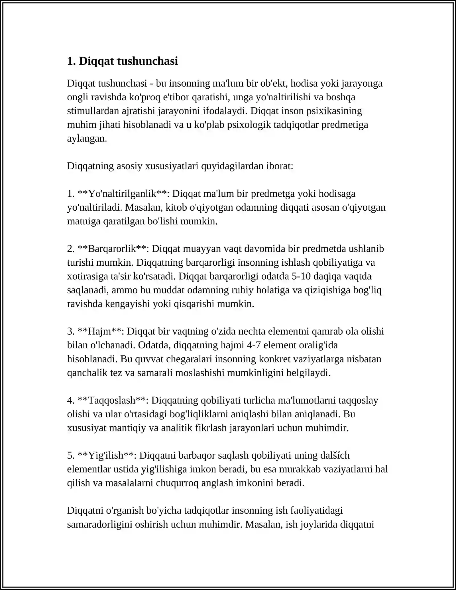 DIQQAT HAQIDA TUSHUNCHA VA UNING NERV-FIZIOLOGIK ASOSLARI 3